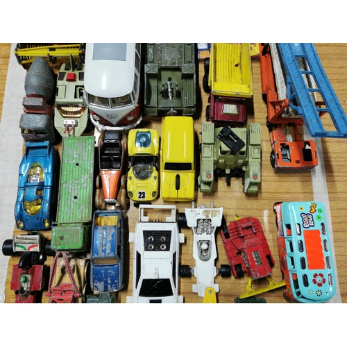 59 - Approx 28 vintage diescast vehicles various makes inc matchbox corgi and dinky