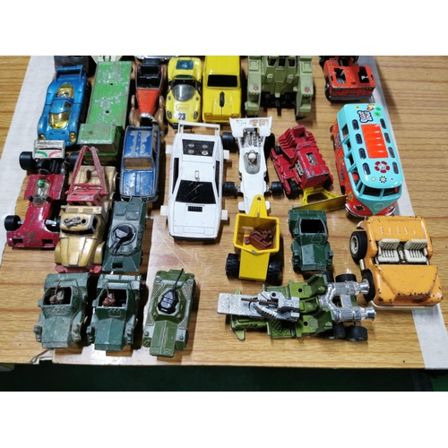 59 - Approx 28 vintage diescast vehicles various makes inc matchbox corgi and dinky