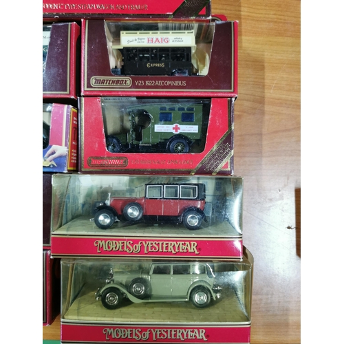 64 - Quantity of 9 matchbox boxed diecast cars and lorries