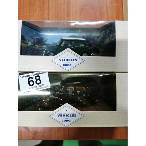 68 - Quantity of 11 boxed diecast vehicals by corgi