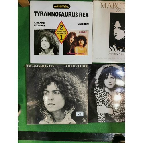 71 - Quantity of 8 T-Rex Marc Bolan lp's