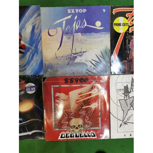 73 - Quantity of 8 vintage ZZ Top vinyl records