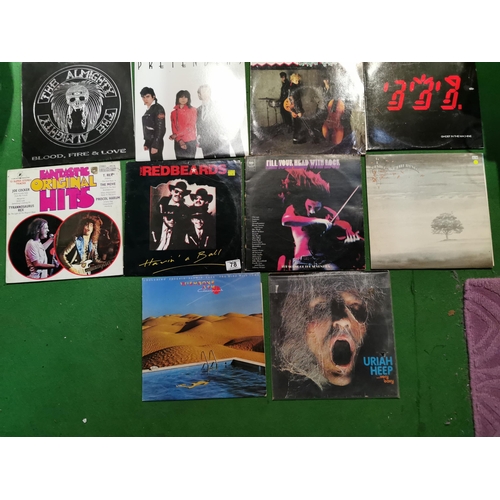 78 - Very large collection of various vinyl records mostly 70's and 80's rock inc Van Halen, Dr Feel Good... 