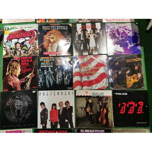 78 - Very large collection of various vinyl records mostly 70's and 80's rock inc Van Halen, Dr Feel Good... 