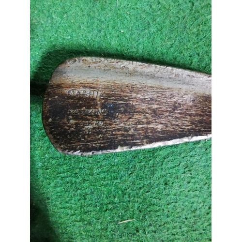 94 - Vintage 1920's 30's golf club set with hickory shafts inc three woods and 5 irons in an original vin... 