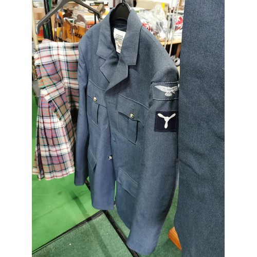 56a - Gents British military RAF dress uniform along with his Scottish kilt from a retired soldier just re... 