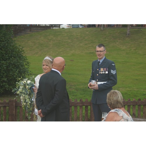 56a - Gents British military RAF dress uniform along with his Scottish kilt from a retired soldier just re... 