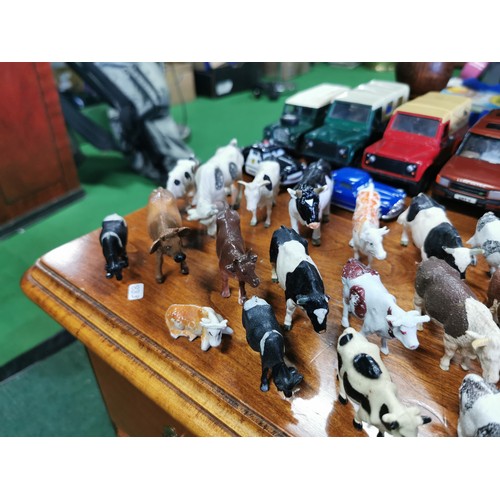 56c - Job lot of plastic farm animals mostly by Britains inc a large quantity of horses and cows