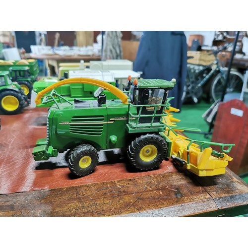 56e - Large collection of mostly diecast farm vehicles inc a good quantity of tractors and combine harvest... 