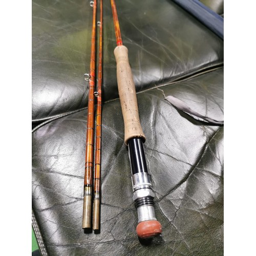 97c - Vintage Forshaws of Liverpool split cane fly rod (in bag)