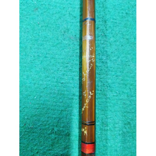 97c - Vintage Forshaws of Liverpool split cane fly rod (in bag)