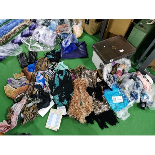 36 - Large job lot of silk scarfs and wool scarfs etc in three bags