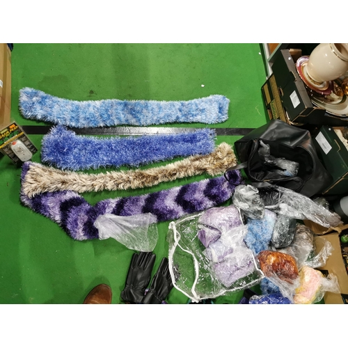 36 - Large job lot of silk scarfs and wool scarfs etc in three bags