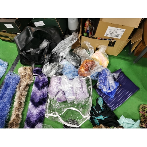 36 - Large job lot of silk scarfs and wool scarfs etc in three bags