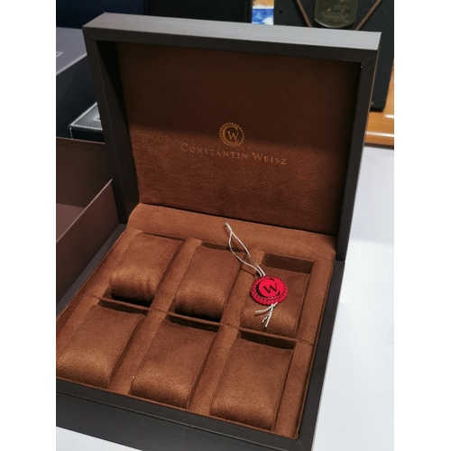 435 - New and boxed Constantin Weisz display box for 6 watches with outer box