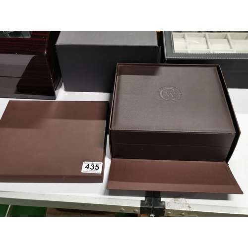 435 - New and boxed Constantin Weisz display box for 6 watches with outer box