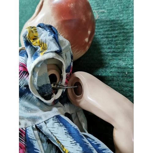 8 - Vintage plastic doll marked to the back of the head a Sarold product England