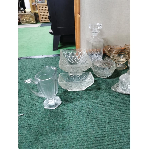 44 - Large quantity of glasswear inc cut crystal etc.