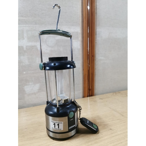 11 - Osram battery operated camping lantern