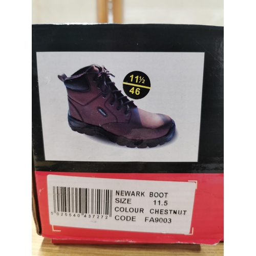 26 - pair of Dickies Safety/Newark boots UK size 11.5, Brand new, chestnut colour
