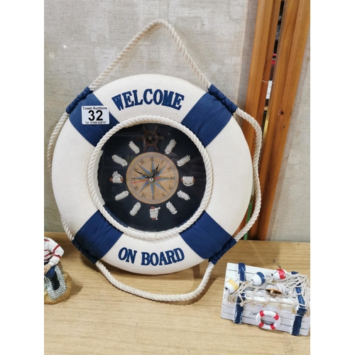 32 - Nautical items for the bathroom