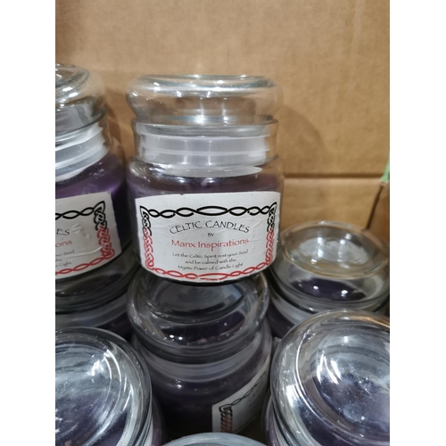 45 - 30x lidded jar candles (Celtic Candles) by Manx Inspirations - Lavender