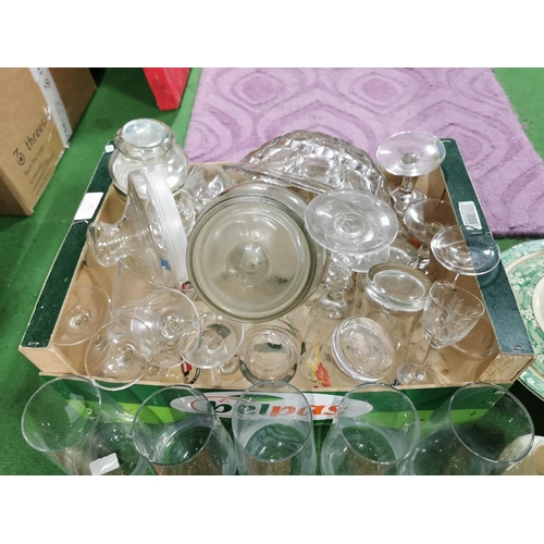 52 - 2x boxes of glassware and china, some good named china included and some interesting glass wear