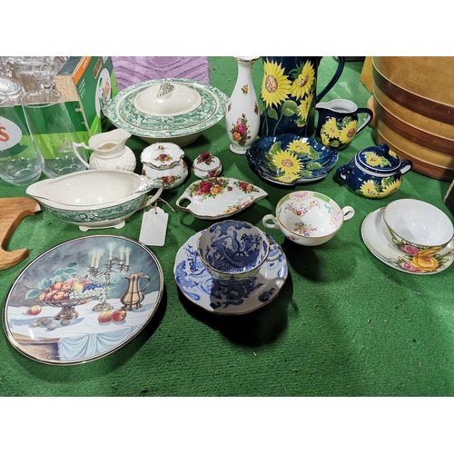 52 - 2x boxes of glassware and china, some good named china included and some interesting glass wear