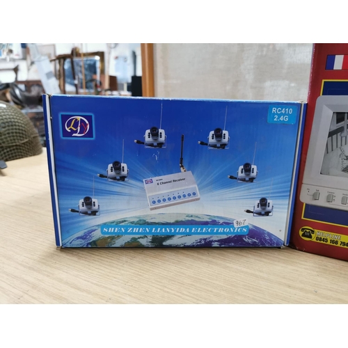 7 - CCTV camera kit, brand new in box, camera monitoring system, brand new in box, six channel receiver ... 