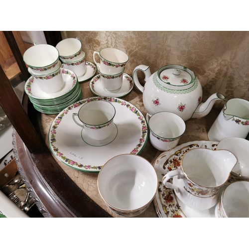 13 - 2x tea sets by Wedgewood and Royal Stafford 