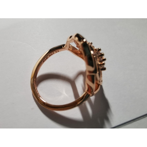 34 - Brand new direct from store Pandora Rose petals statement ring - rose gold on 925 silver. Marked ALE... 