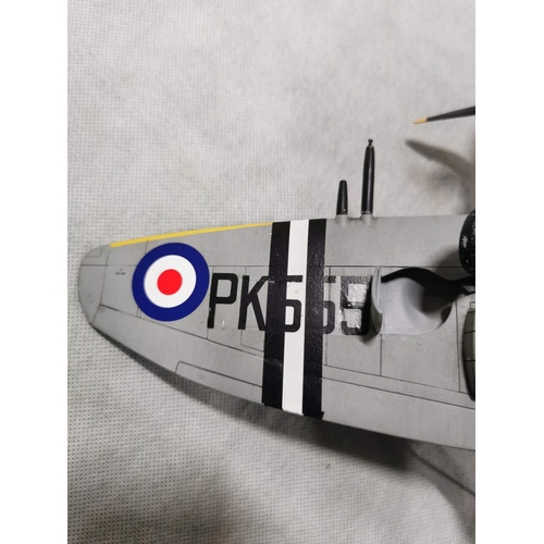 111 - Spitfire Marine model plane, completely assembled. Measures 31cm x 35cm x 11.5cm