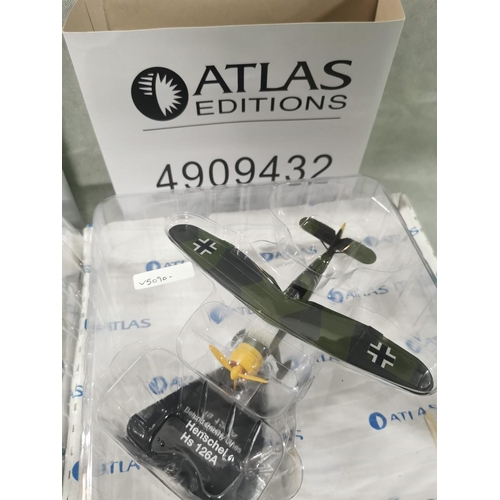 120 - Quantity of Atlas Edition model wartime planes inc Super Marine Spitfire Mk.1. In very good conditio... 