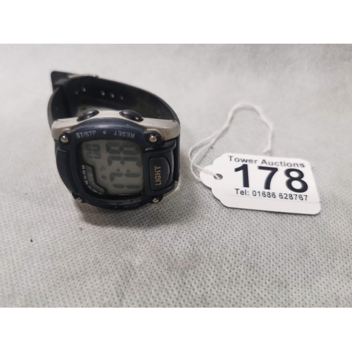 178 - Vintage Digital AVIA watch with light, stopwatch, date etc