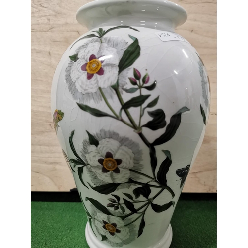 69 - Pair of tall portmeirion botanic garden vases, in good clean condition 26.5cm high by 17cm wide each