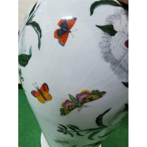 69 - Pair of tall portmeirion botanic garden vases, in good clean condition 26.5cm high by 17cm wide each