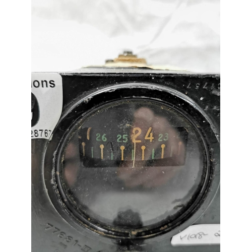 99 - Curtiss P-40 Kitty Hawk Direction Gyro Indicator off a WW2 Bomber 1940 by Electric Auto-Lite Co.