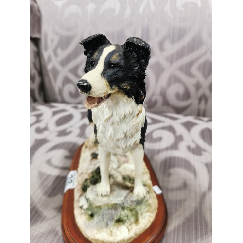 28 - Large impressive sheepdog figure by border fine arts signed Margaret Turner 2002 in excellent condit... 