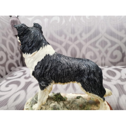 28 - Large impressive sheepdog figure by border fine arts signed Margaret Turner 2002 in excellent condit... 