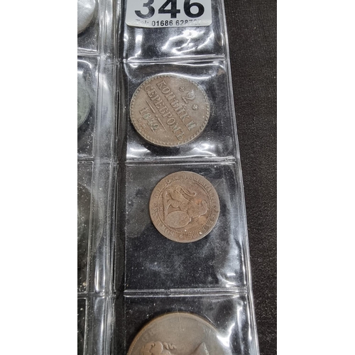 346 - 16 various early antique copper coins