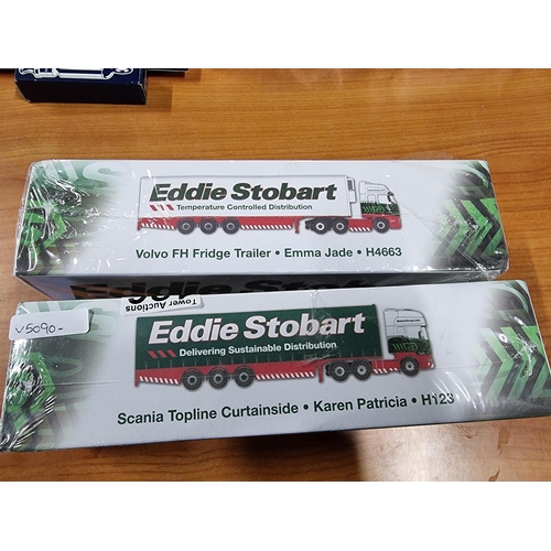 126 - 2X Eddie Stobart Diecast model lorries/trucks by Atlas Editions, Brand New and sealed