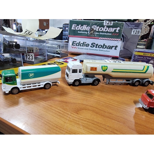 133 - Collection of Diecast lorries, tanks, trucks etc inc Corgi BP tanker