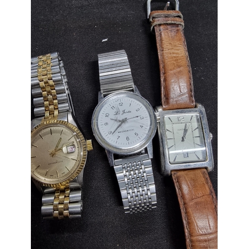 192 - Quantity of good brand named watches inc AB & CO. Vintage sekonda with leather strap, vintage Medana... 