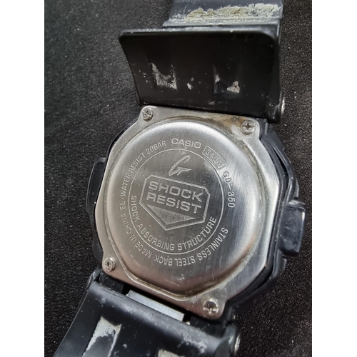 211 - Vintage Casio G-Shock digital watch WR20Bar with alarm and light in excellent condition fully workin... 