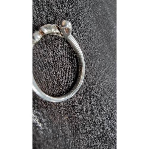 273 - 2 x 925 silve rrings one horse formed one says love ideal for horse lovers, the love ring is size J ... 