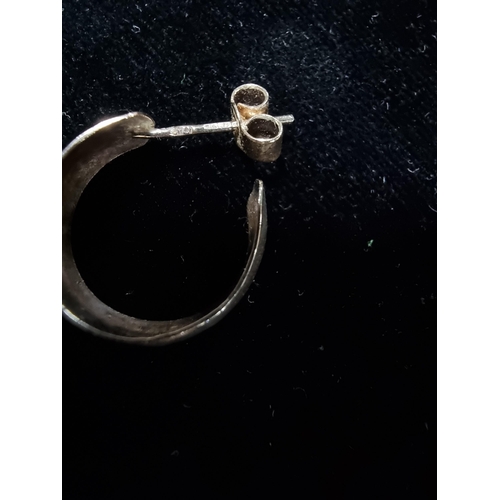 297 - Pair of 9ct gold hoop earrings in good condition the hoop has a diameter of 1.75cm total weight of 2... 