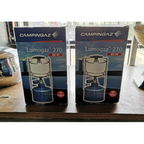 379 - 2x Campingaz - Lumogaz 270 80w appear to be in very good condition, one appears to be new