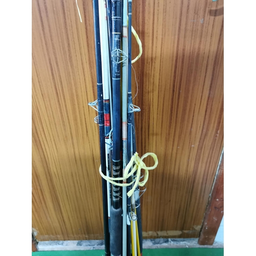 416 - Large quantity of various fishing rods