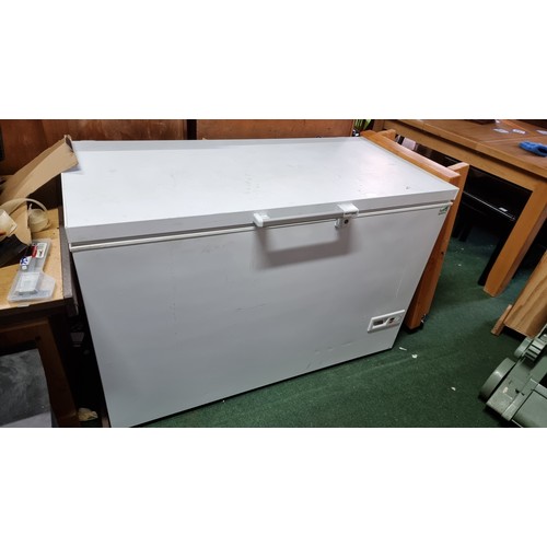 759 - Large chest freezer by vestfrost sz362c in excellent clean condition - height 85cm - width 127cm - d... 