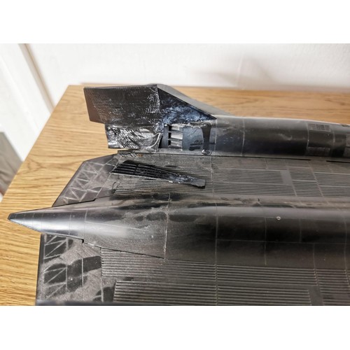 Vintage Lockheed SR-71 Black Bird jet ready made from a model kit ...